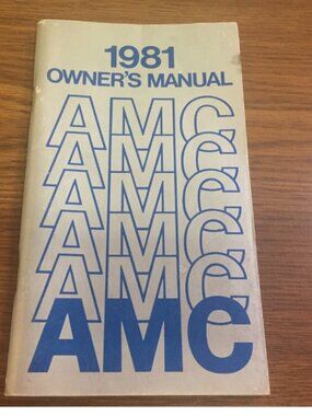 1981 AMC Owner's Manual Concord and Spirit